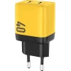 Зарядное Устройство Wekome WP-U128 Charger GaN 40W C+C (EU) [Yellow]